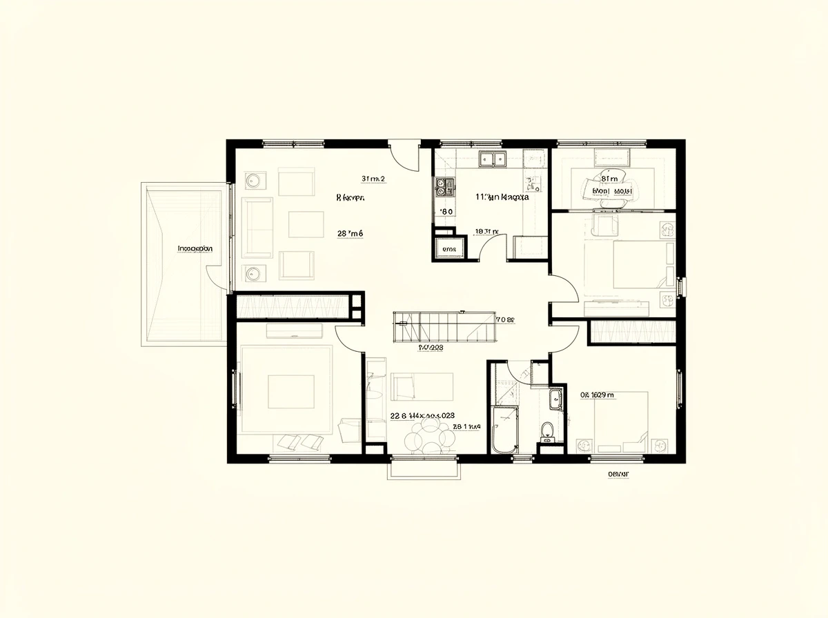 Floor plan of the Crosby design